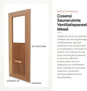 Dailygoods ventilatierooster ceder voor sauna