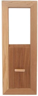 Dailygoods ventilatierooster cederhout 3 stuks