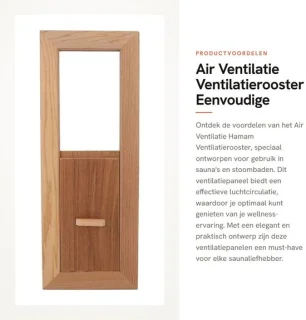 Dailygoods ventilatierooster cederhout 3 stuks