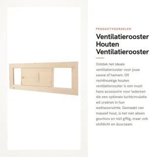 Dailygoods ventilatierooster hout