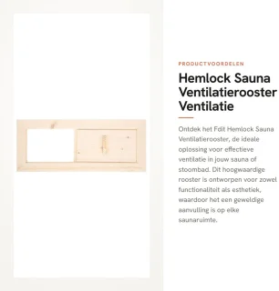De Dailygoods ventilatierooster sauna in één oogopslag