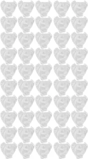 Dailygoody wegwerpondergoed unisex reisslipje wit 50 stuks