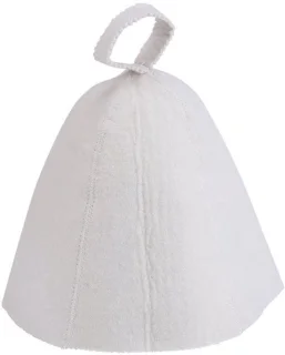 Dailygoody - wol gevoelde sauna hoed - wit