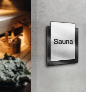 Deurbord sauna