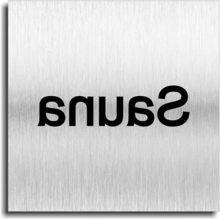Deurbordje Sauna Aluminium
