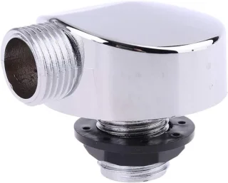 Doucheconnector 6 x 4,5 cm chroom - ShopVlot