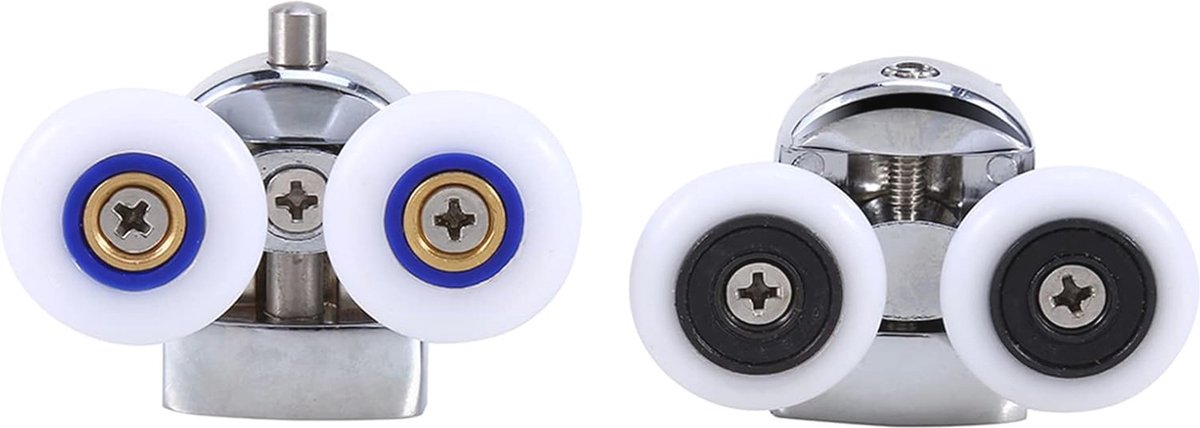 Wat vinden we goed aan de Douchedeurwielen set 2x dubbel 6 mm glas