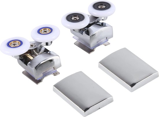 Douchedeurwielen set 2x dubbel 6 mm glas review