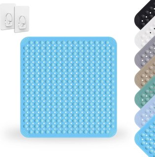 De Douchemat 80 x 80 cm, Zee Blauw in één oogopslag