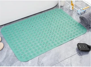 Douchemat vierkant 48x48 cm - Marmer groen