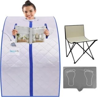Draagbare infrarood sauna tent - zilver
