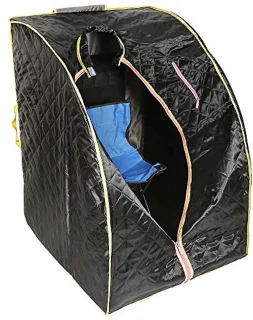 Draagbare infrarood saunacabine éénpersoons - zwart