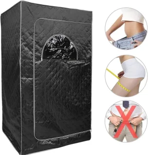 Draagbare opvouwbare infraroodsauna (zilver)