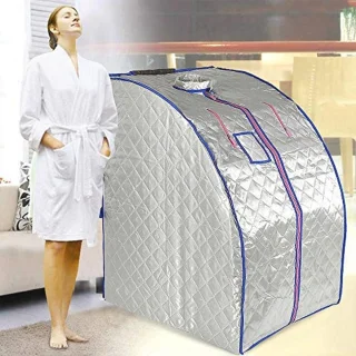 Draagbare opvouwbare infraroodsauna - zilver