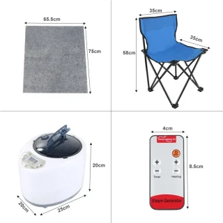 Draagbare Opvouwbare Stoomsauna