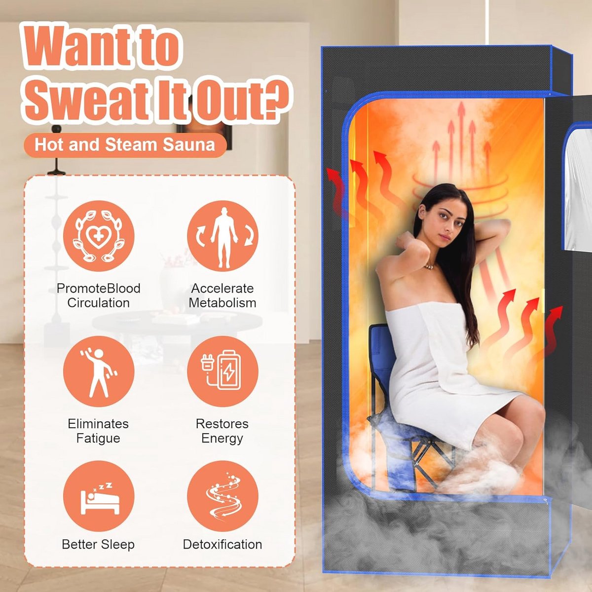 Wat vinden we goed aan de Draagbare Sauna 3L 1300W Stomer 2024