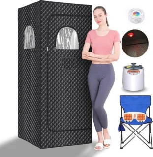 Draagbare sauna met stoomgenerator