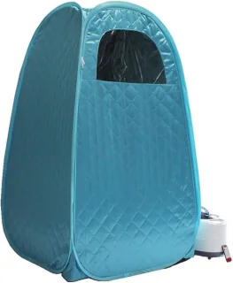 Draagbare sauna - stoomcabine tent - 70x70x130 cm - blauw