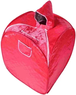Draagbare sauna tent stoom spa - 45x27x22 inch - rood