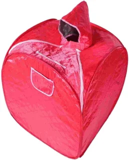 Draagbare sauna tent - stoomcabine thuis - rood