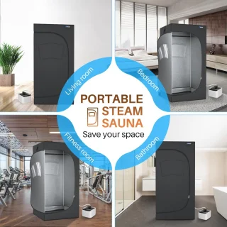 Draagbare stoomsauna 2,6L thuisspa