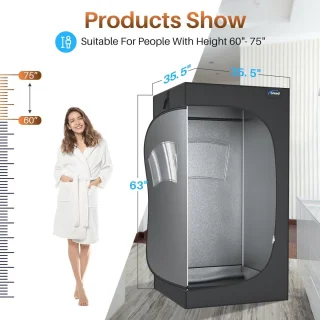 Draagbare stoomsauna 2,6L thuisspa