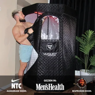 Draagbare Stoomsauna Mobiel met Kinderslot en Stoomgenerator