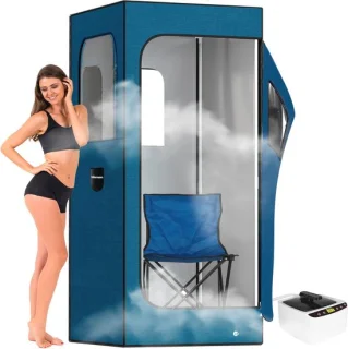 Draagbare Stoomsauna Tent met Stoel en Stoomgenerator
