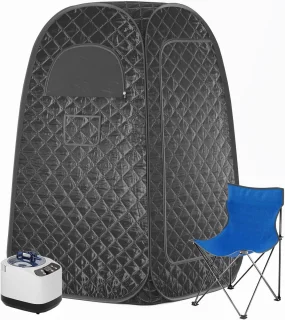 Draagbare stoomsauna tent met stoel voor thuisgebruik