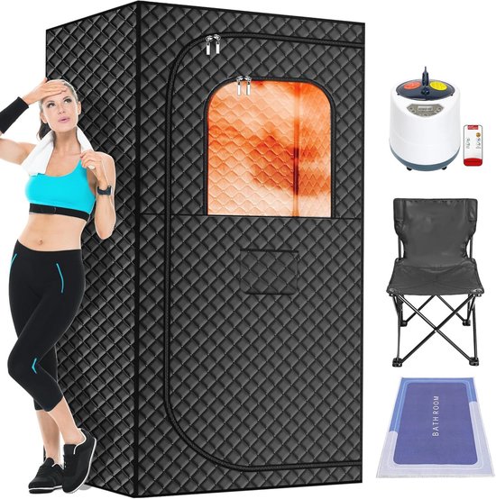 Draagbare Stoomsaunakist Sauna Tent met Afstandsbediening en Klapstoel review