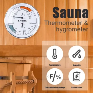 EGoods Sauna Thermometer en Hygrometer