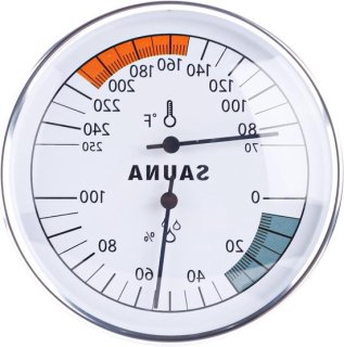 Robuuste 2‑in‑1 sauna thermometer en hygrometer: eenvoudig en betrouwbaar