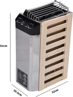 Elektrische saunakachel 3,6 kW (230 V)