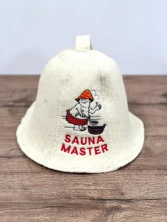 Embroidered sauna hoed van 100% wol - ShopVlot