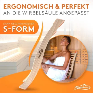 Ergonomische Houten Sauna Rugleuning Infraroodcabine