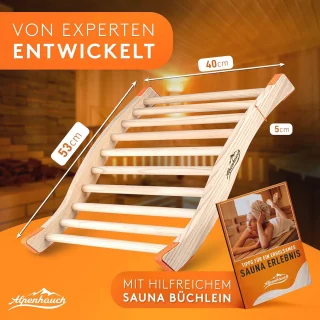 Ergonomische Houten Sauna Rugleuning Infraroodcabine