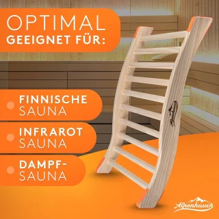 Ergonomische Houten Sauna Rugleuning Infraroodcabine