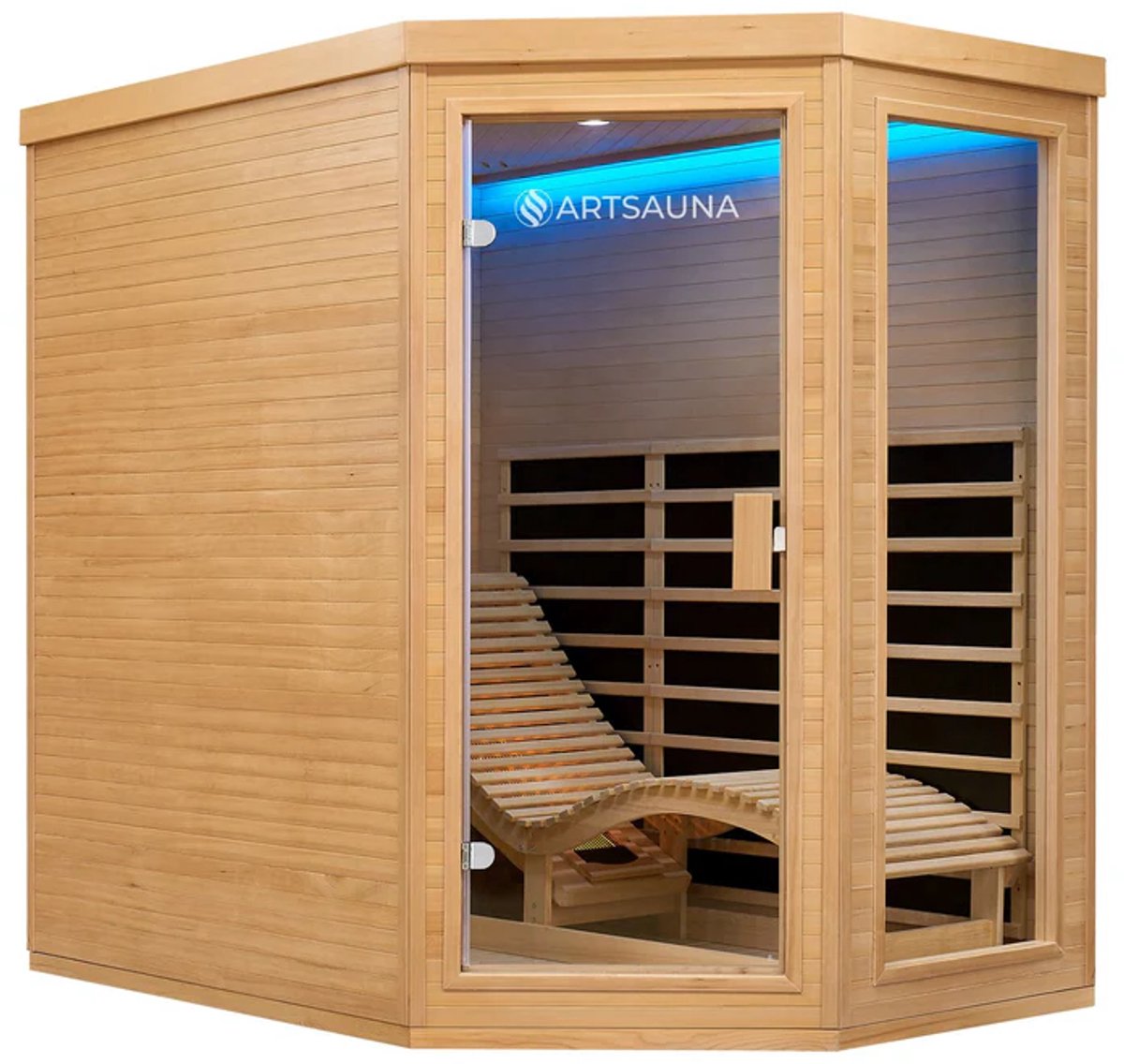 De Esbjerg Infraroodcabine 2-Persoons 130x190x190 cm in één oogopslag