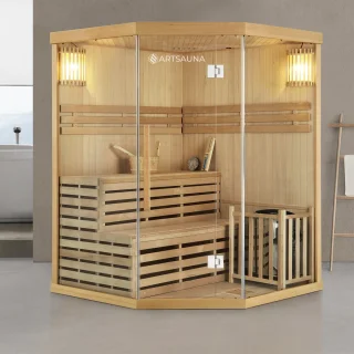 Espoo 150 Premium Binnensauna - 150x150x200 cm