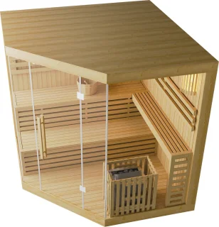 Espoo200 Premium Binnensauna 200x200x200 cm