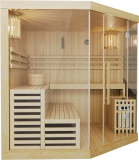 Espoo200 Premium Binnensauna 200x200x200 cm
