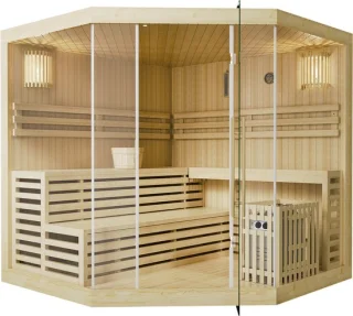 Espoo200 Premium Binnensauna 200x200x200 cm