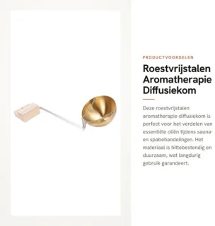 Geur diffusiekom roestvrij staal