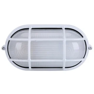Glazen sauna lamp interieur ovaal, explosiebestendig warm wit licht
