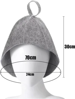 Grijze Vilten Saunamuts 3-Pack