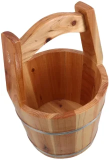 Handgemaakte wateremmer voor sauna en kamperen