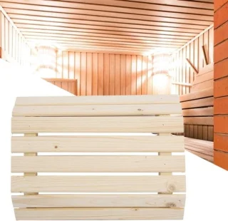 Houten lampschaduw voor sauna
