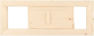 Houten rechthoekig ventilatierooster voor stoomruimte en sauna