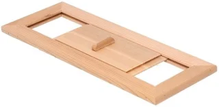Houten rooster 35 x 14 x 2 cm – regelbaar voor sauna
