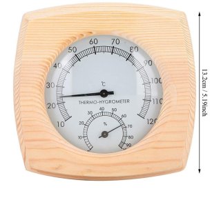 Wat vinden we goed aan de Houten Sauna Thermo-Hygrometer 2-in-1